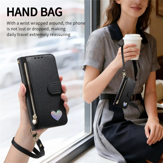 Housse Xiaomi 17 Ultra Portefeuille Zippé Porte-Cartes