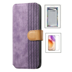 Housse Xiaomi 17T Vintage Wallet RFID avec Verre Trempé