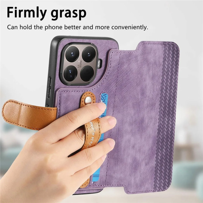 Housse Xiaomi 17T Vintage Wallet RFID avec Verre Trempé