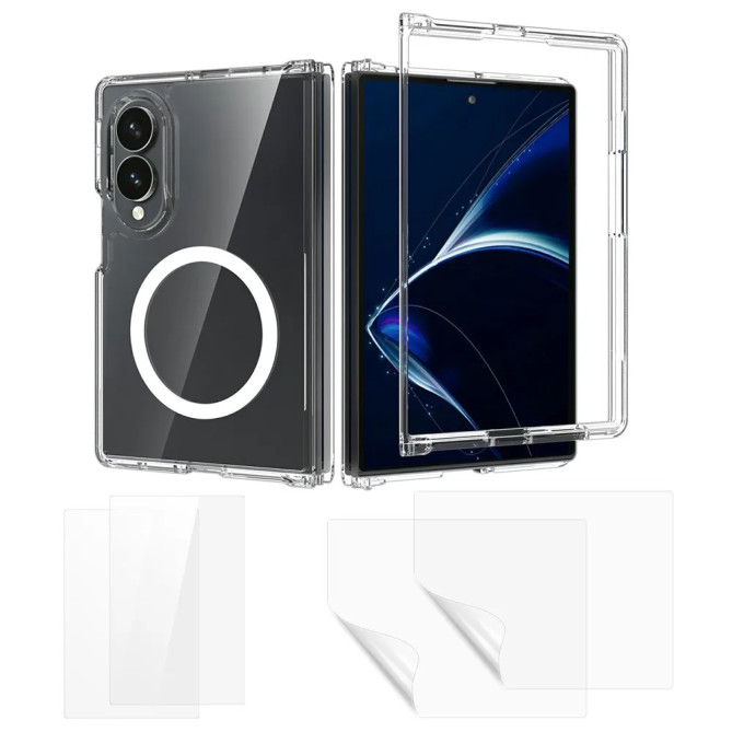 Coque Magnétique Z Fold 8 Transparente + Films
