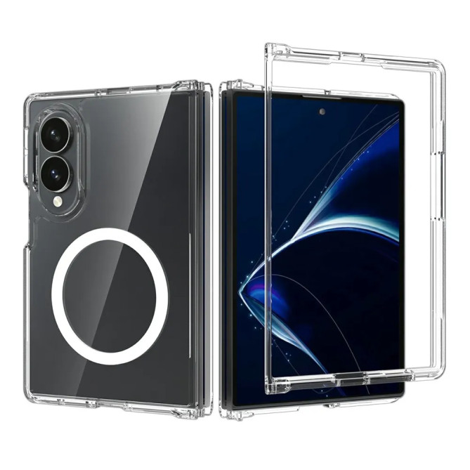 Coque Magnétique Z Fold 8 Transparente + Films
