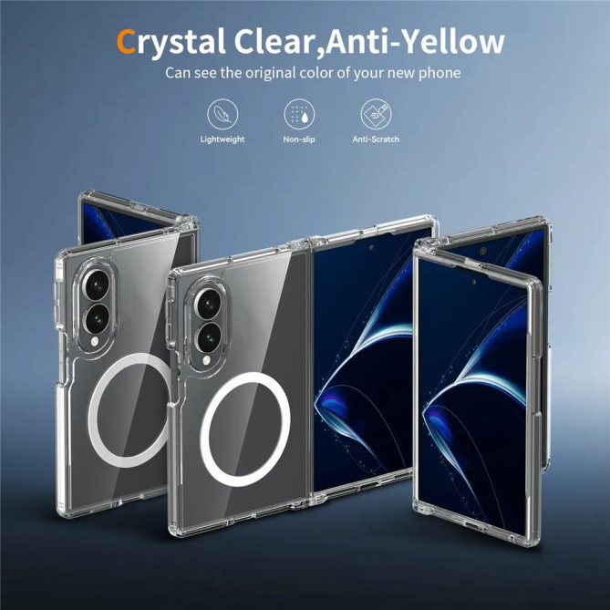 Coque Magnétique Z Fold 8 Transparente + Films