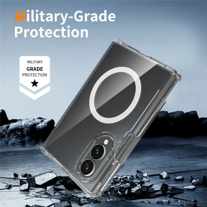 Coque Magnétique Z Fold 8 Transparente + Films