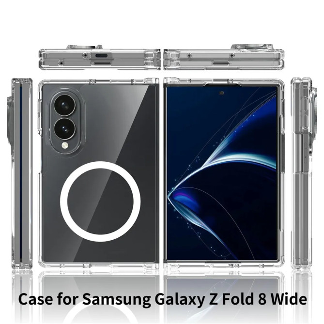 Coque Magnétique Z Fold 8 Transparente + Films