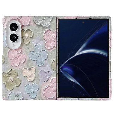 Coque Samsung Galaxy Z Fold 8 Fleurs Embossées Relief 3D
