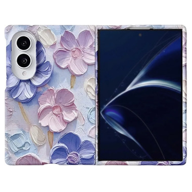 Coque Samsung Galaxy Z Fold 8 Fleurs Aquarelle Relief 3D
