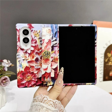 Coque Samsung Galaxy Z Fold 8 Bouquet Fleuri avec Mini Anse