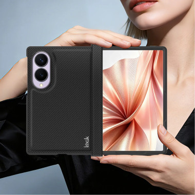 Coque Samsung Galaxy Z Fold 8 Fine Simili Cuir Effet Carbone