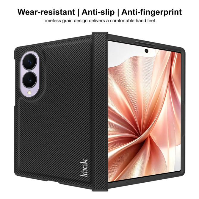 Coque Samsung Galaxy Z Fold 8 Fine Simili Cuir Effet Carbone