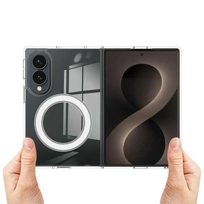 Coque Samsung Galaxy Z Fold 8 Transparente Magnétique Dos Acrylique