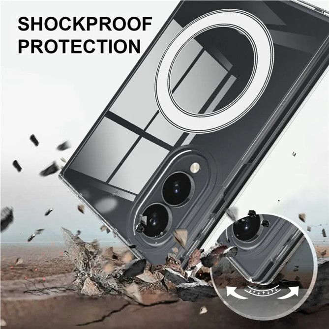 Coque Samsung Galaxy Z Fold 8 Transparente Magnétique Dos Acrylique