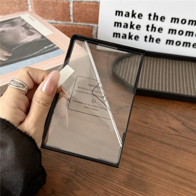 Coque Folio Effet Cuir Z Fold 8 + Écran Protégé