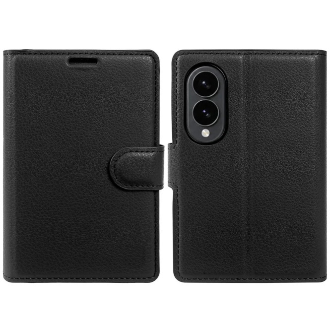 Housse Samsung Galaxy Z Fold 8 Effet Cuir Grainé avec Support Intégré