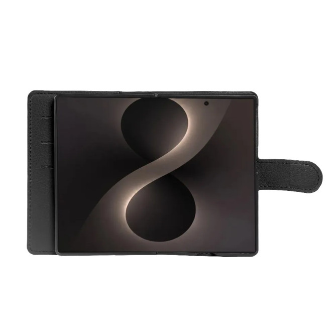 Housse Samsung Galaxy Z Fold 8 Effet Cuir Grainé avec Support Intégré