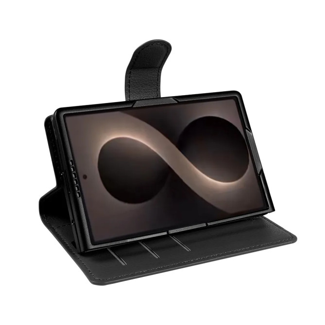 Housse Samsung Galaxy Z Fold 8 Effet Cuir Grainé avec Support Intégré
