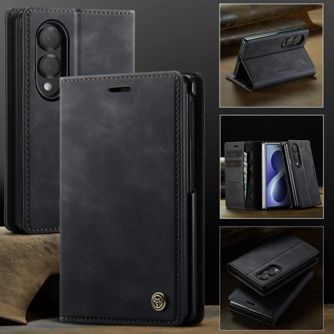 Housse Samsung Galaxy Z Fold 8 Rétro avec Protection RFID