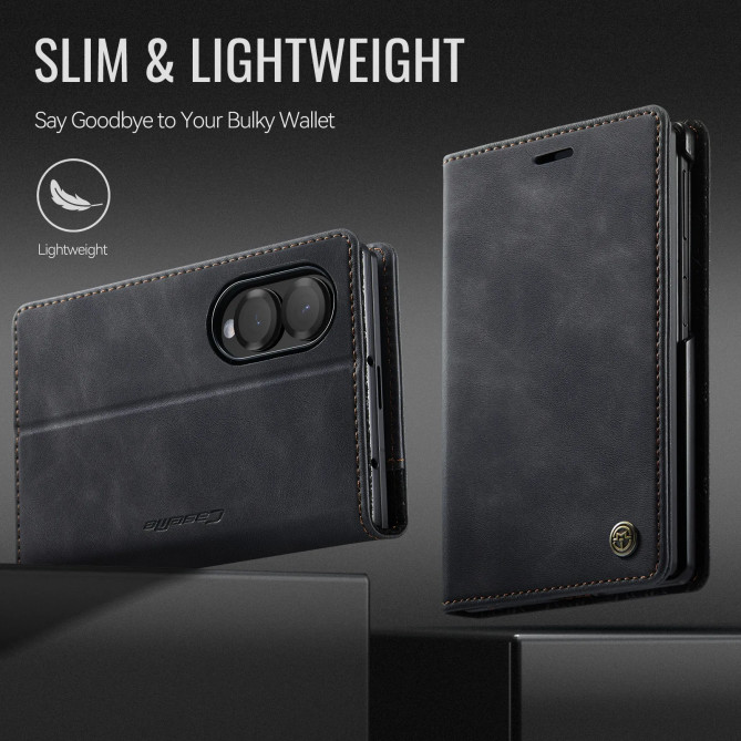 Housse Samsung Galaxy Z Fold 8 Rétro avec Protection RFID