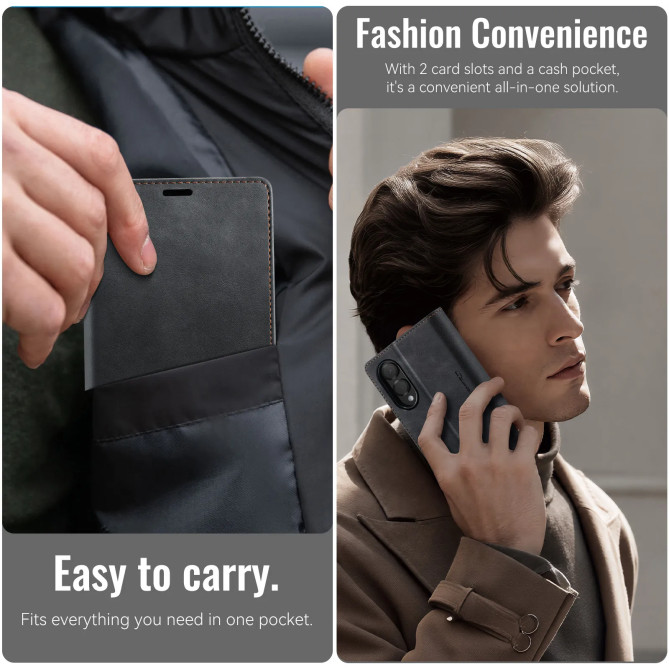 Housse Samsung Galaxy Z Fold 8 Rétro avec Protection RFID