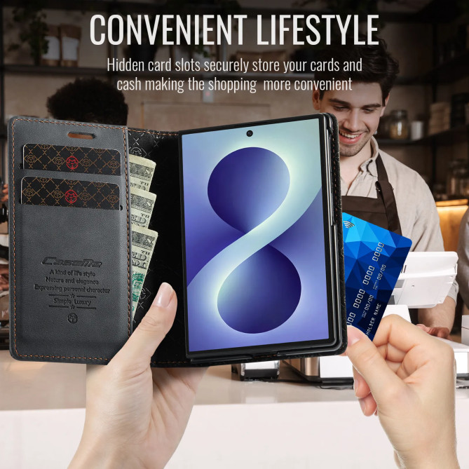 Housse Samsung Galaxy Z Fold 8 Rétro avec Protection RFID
