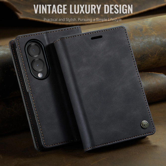 Housse Samsung Galaxy Z Fold 8 Rétro avec Protection RFID