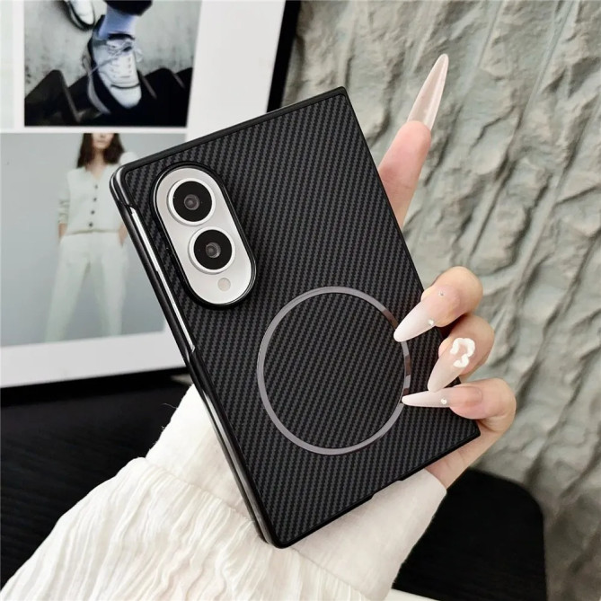 Coque Fibre de Carbone Z Fold 8 Magnétique