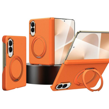 Coque Samsung Galaxy Z Fold 8 Texture Kevlar Anneau Magnétique