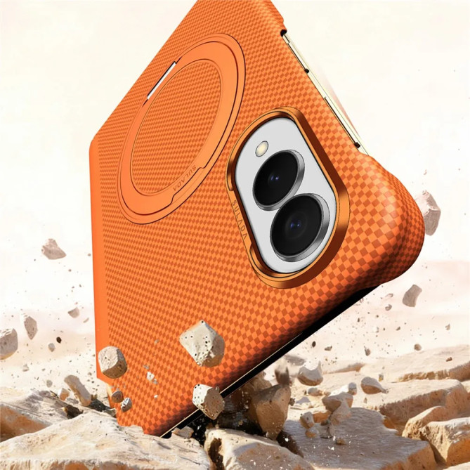 Coque Samsung Galaxy Z Fold 8 Texture Kevlar Anneau Magnétique