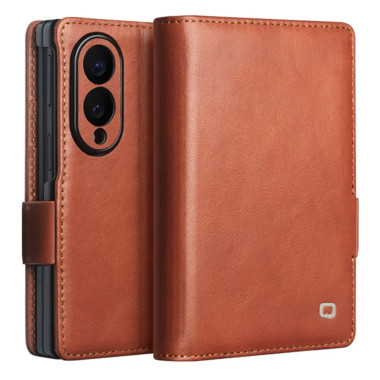 Housse Samsung Galaxy Z Fold 8 Cuir Huilé Porte-Cartes et Support