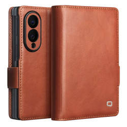 Housse Samsung Galaxy Z Fold 8 Cuir Huilé Porte-Cartes et Support
