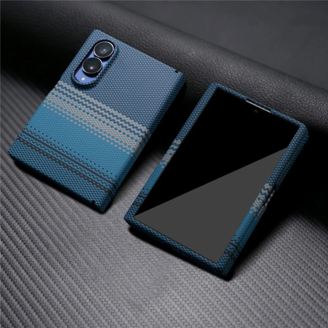 Coque Galaxy Z Fold 8 Carbone Magnétique + Verre Trempé