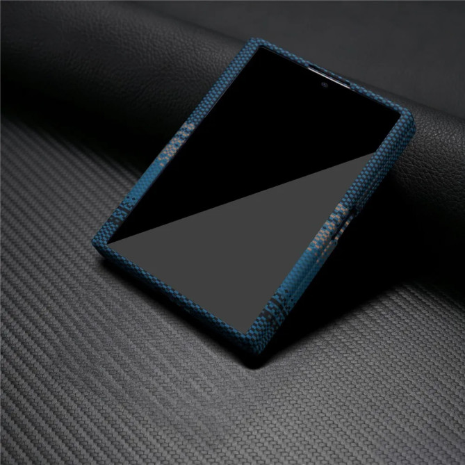 Coque Galaxy Z Fold 8 Carbone Magnétique + Verre Trempé
