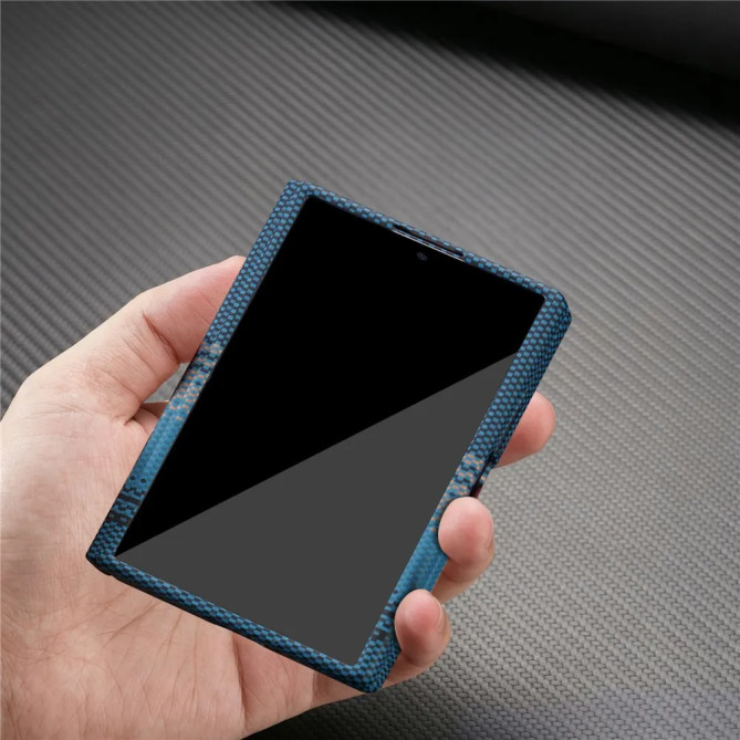 Coque Galaxy Z Fold 8 Carbone Magnétique + Verre Trempé