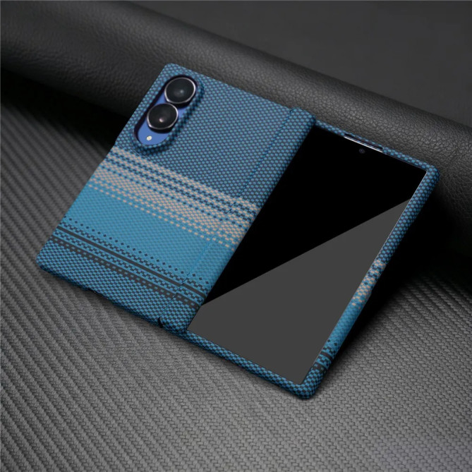 Coque Galaxy Z Fold 8 Carbone Magnétique + Verre Trempé