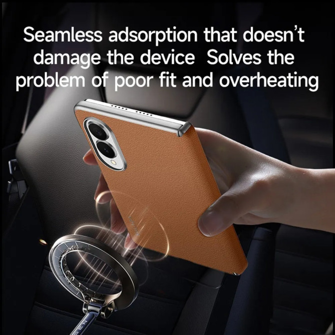 Coque Samsung Galaxy Z Fold 8 Cuir Véritable Sans Contour