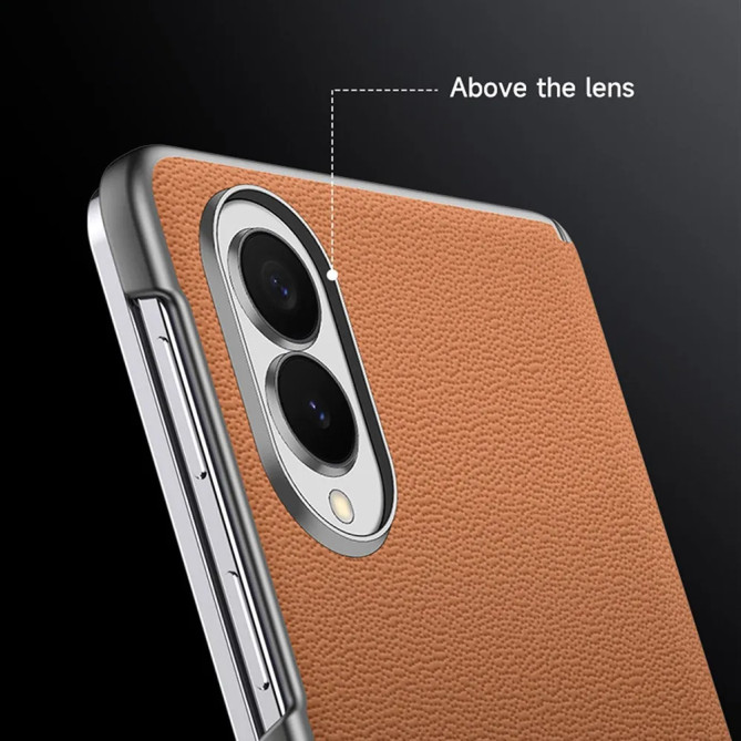 Coque Samsung Galaxy Z Fold 8 Cuir Véritable Sans Contour