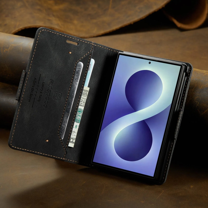 Housse Portefeuille RFID Samsung Galaxy Z Fold 8 Finition Cuir Mate