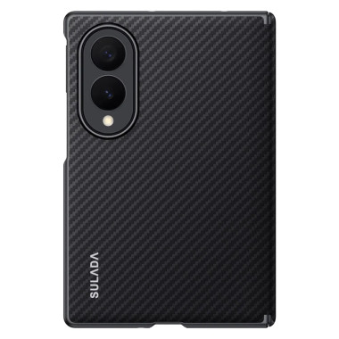 Coque Samsung Galaxy Z Fold 8 Magnétique Simili Cuir Effet Carbone