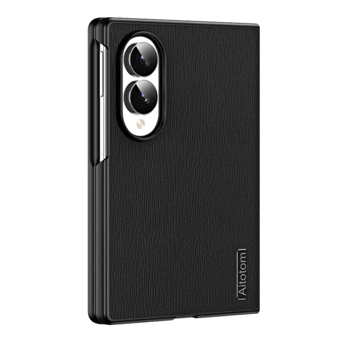 Coque Samsung Galaxy Z Fold 8 Effet Cuir Texture Bois