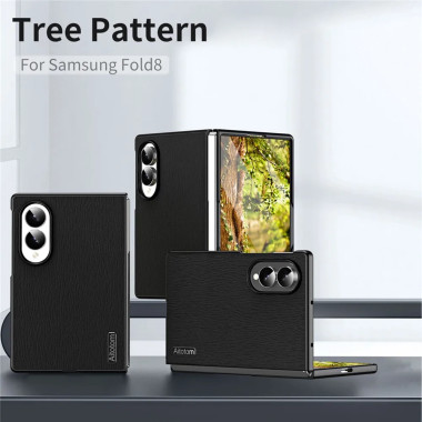 Coque Samsung Galaxy Z Fold 8 Effet Cuir Texture Bois