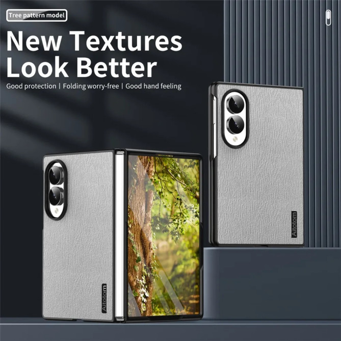Coque Samsung Galaxy Z Fold 8 Effet Cuir Texture Bois