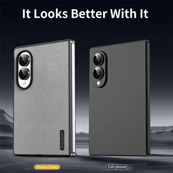 Coque Samsung Galaxy Z Fold 8 Effet Cuir Texture Bois
