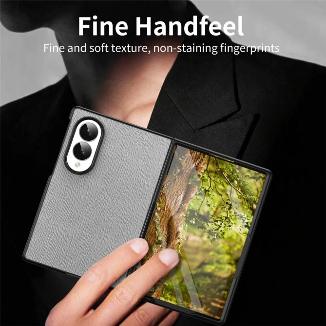 Coque Samsung Galaxy Z Fold 8 Effet Cuir Texture Bois