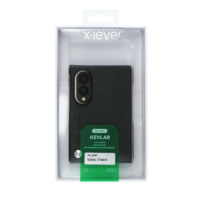 Coque Samsung Galaxy Z Fold 8 Effet Carbone Bords Rabattus