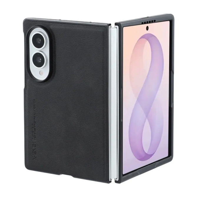 Coque Samsung Galaxy Z Fold 8 Effet Cuir Lisse Finition Business