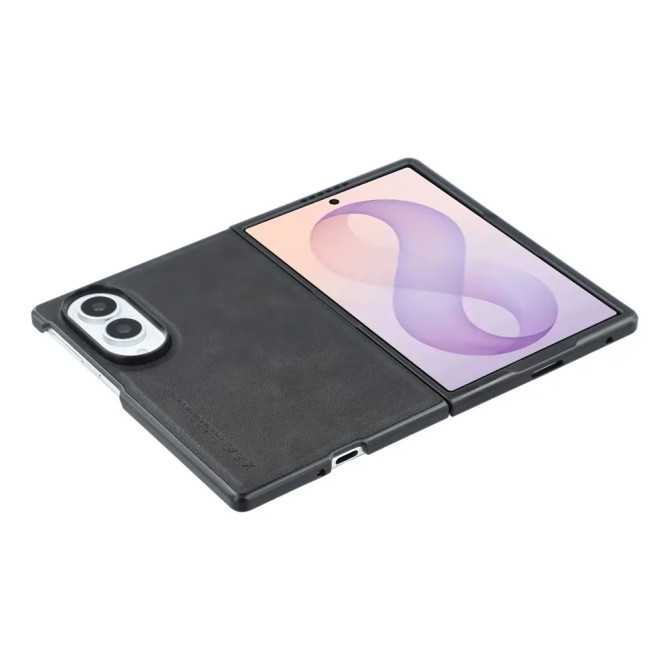 Coque Samsung Galaxy Z Fold 8 Effet Cuir Lisse Finition Business