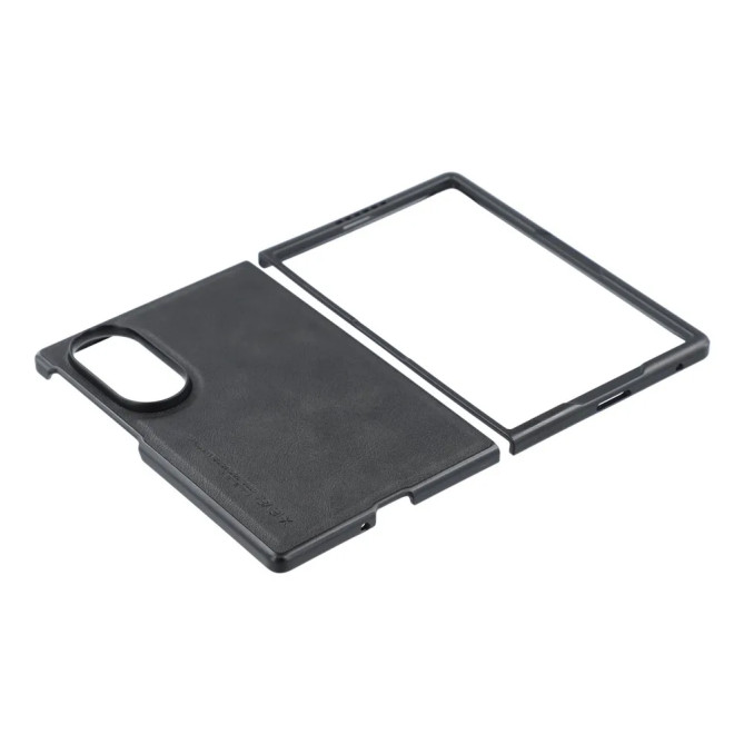 Coque Samsung Galaxy Z Fold 8 Effet Cuir Lisse Finition Business