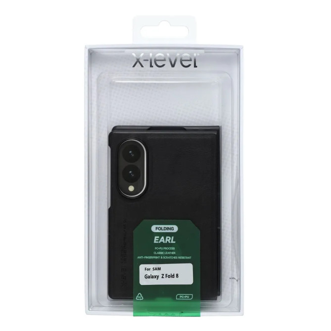 Coque Samsung Galaxy Z Fold 8 Effet Cuir Lisse Finition Business