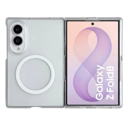 Coque Z Fold 8 Transparente Mate Magnétique