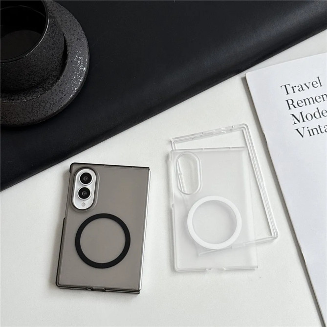 Coque Z Fold 8 Transparente Mate Magnétique
