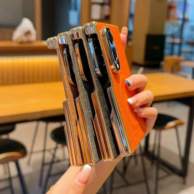 Coque Z Fold 8 Tissu Tissé Magnétique Double Axe